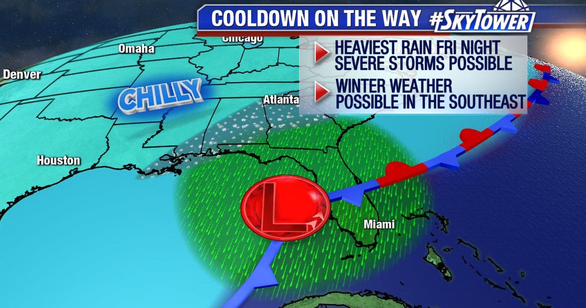 Forecast: Storms to precede big cooldown | FOX 13 Tampa Bay