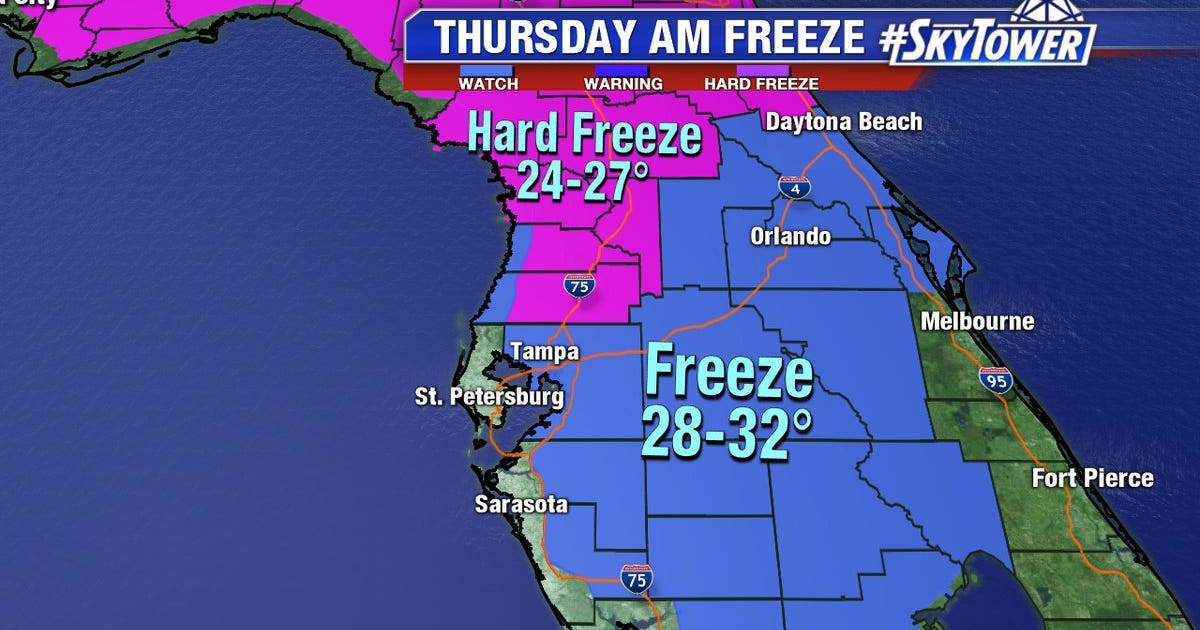 Forecast: Coldest night of the season has arrived | FOX 13 Tampa Bay