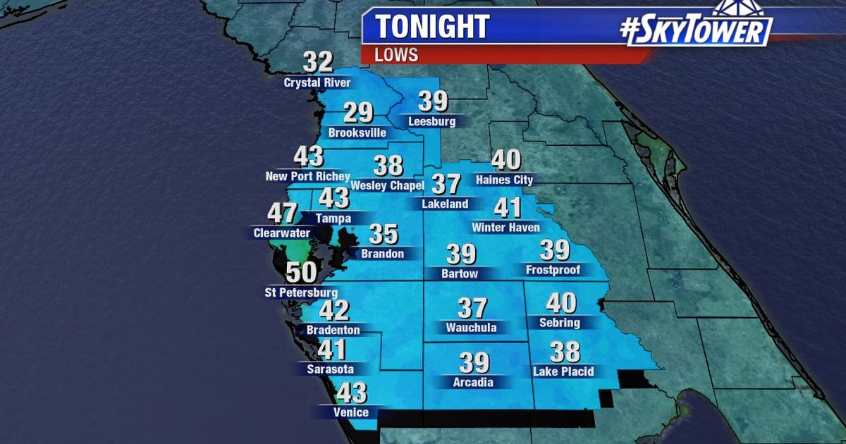 Forecast: Chilly night, but warmer weekend ahead | FOX 13 Tampa Bay