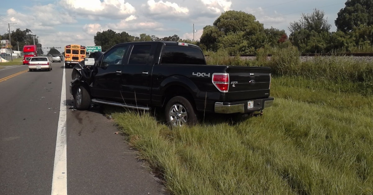 FHP: Truck driver hit school bus, left scene | FOX 13 Tampa Bay