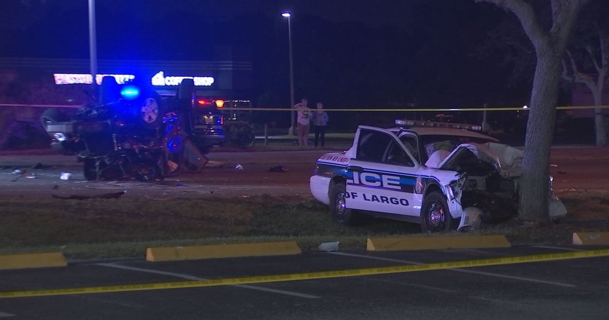 Driver dies in crash involving Largo police officer | FOX 13 Tampa Bay