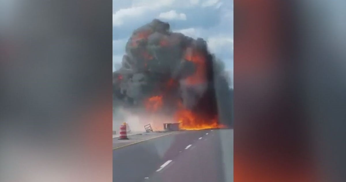 I-75 reopens after semi truck hits barrier, explodes | FOX 13 Tampa Bay