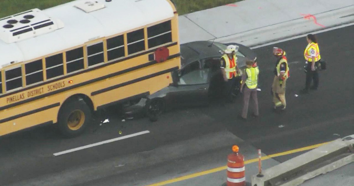 WB Ulmerton reopens following school bus crash | FOX 13 Tampa Bay