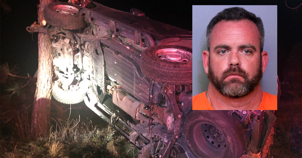 Florida officer arrested for DUI after crashing state vehicle into tree ...