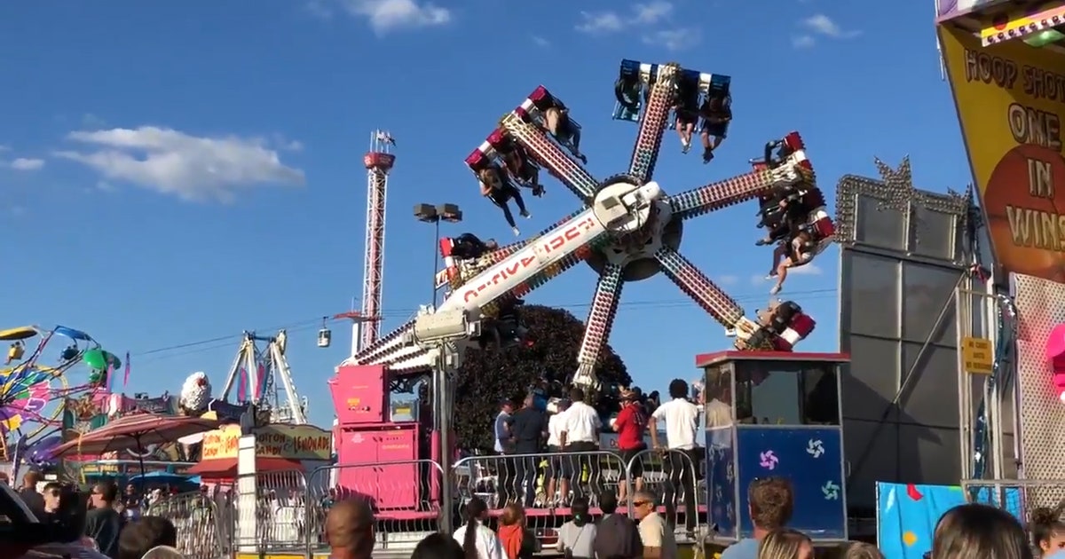 Washington State Fair ride malfunctions, leaving riders suspended mid ...