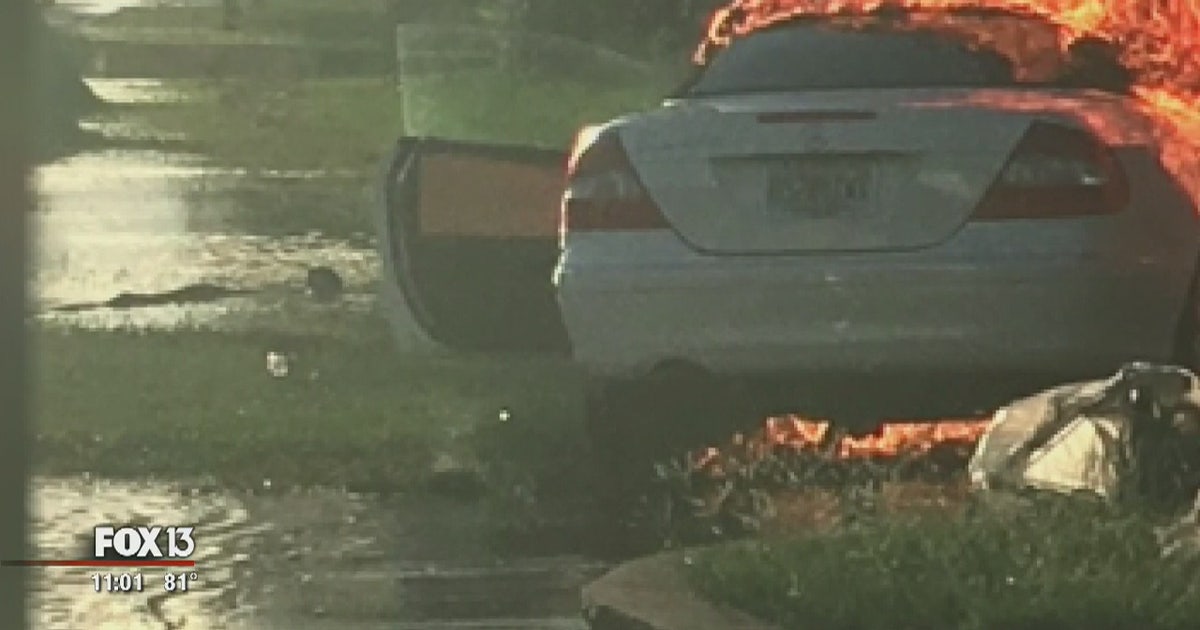 Son called hero after warning father of burning car | FOX 13 Tampa Bay