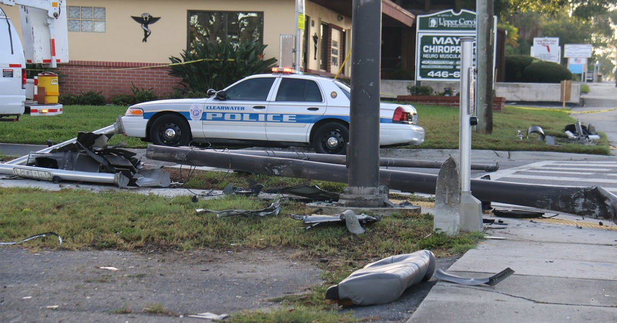 Violent crash in Clearwater sends one to the hospital | FOX 13 Tampa Bay