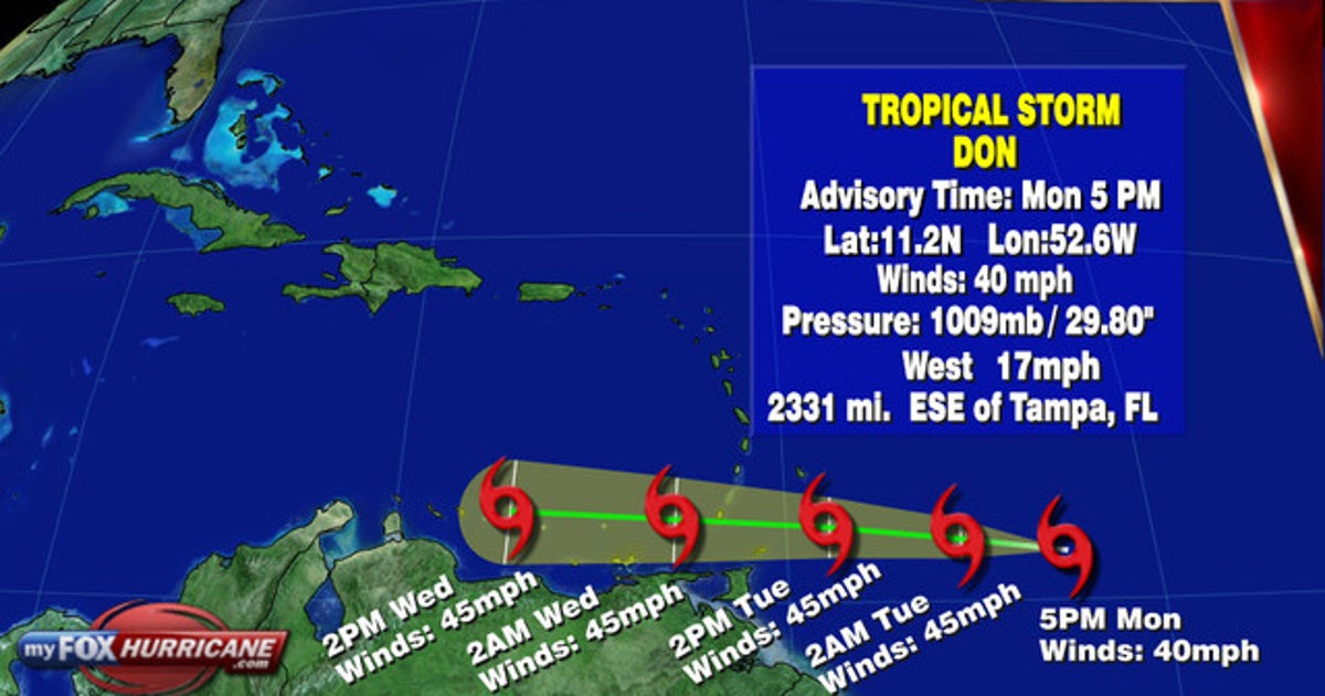 Tropical Storm Don forms in Atlantic, expected to dissipate | FOX 13 ...