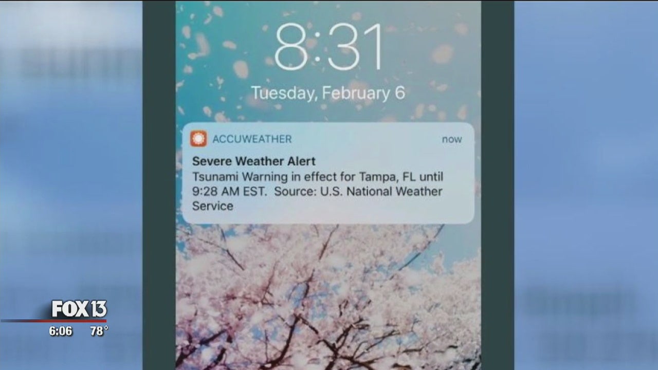 Tsunami warning issued as a test in U.S., Tampa Bay