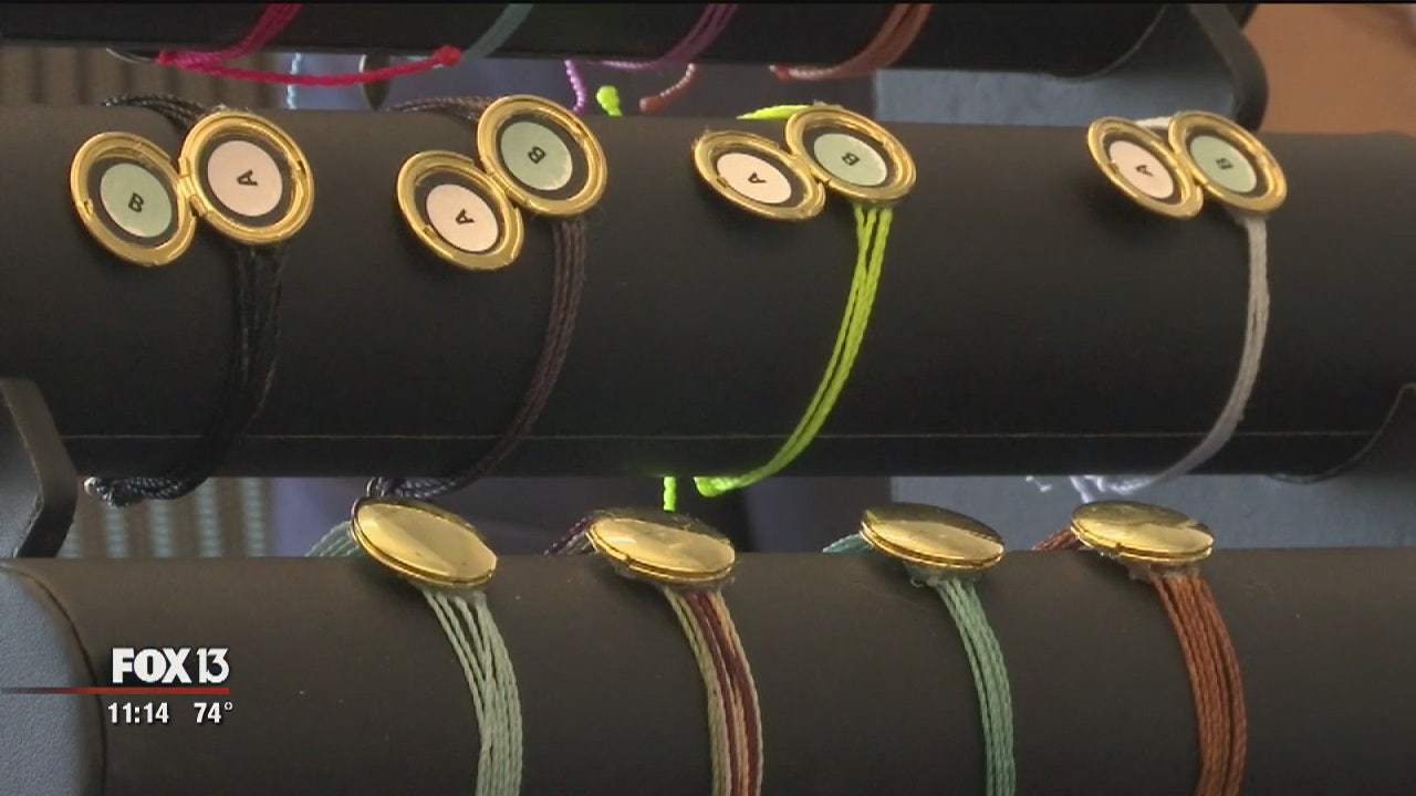 Tampa student makes jewelry to detect date rape drugs