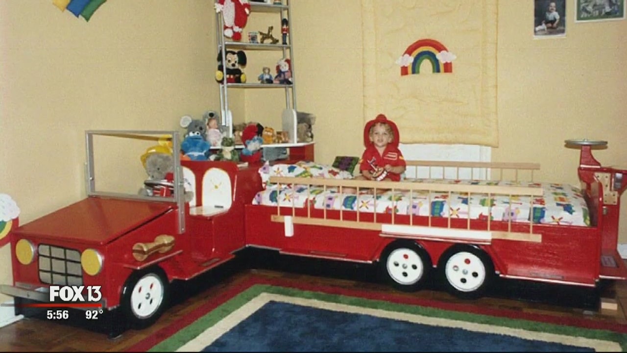 Fire deals truck bed