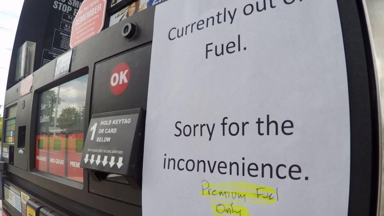 Drivers around dealing with gas shortages