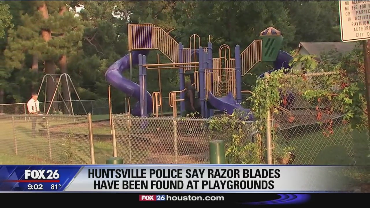 Razor blades found on Huntsville playground slides