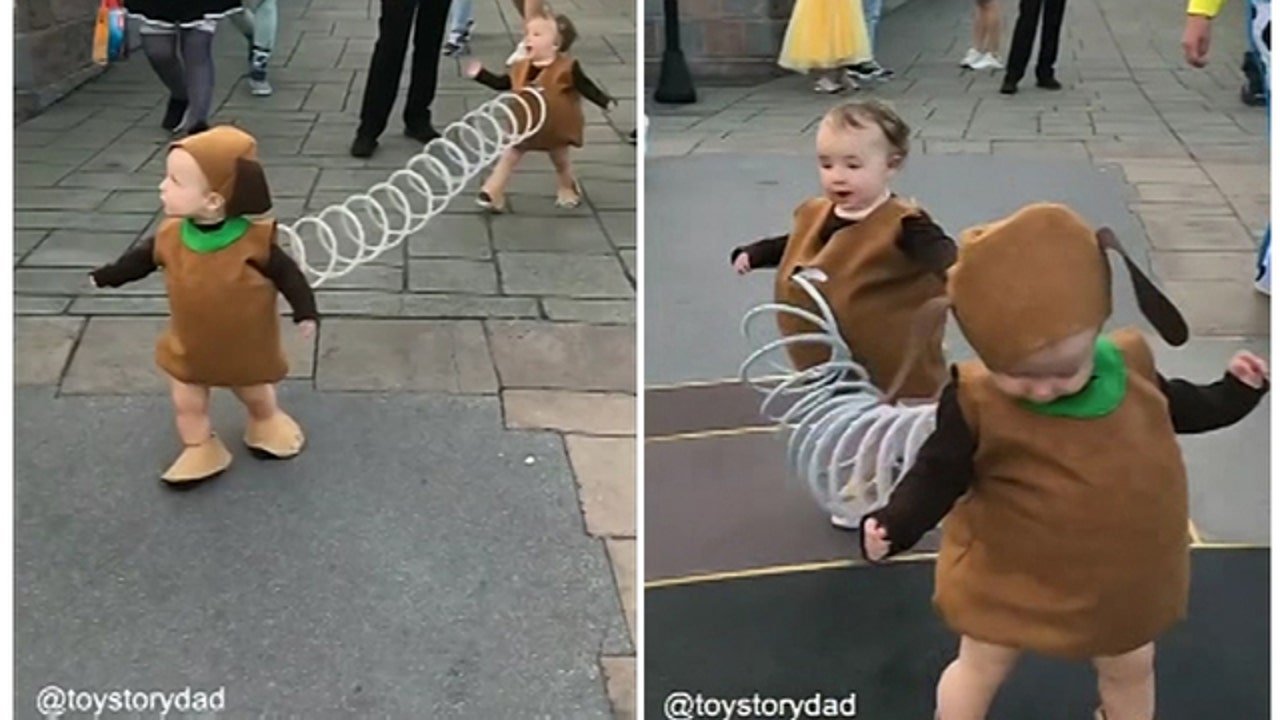 Toddlers stick together in Slinky Dog costume FOX 13 Tampa Bay