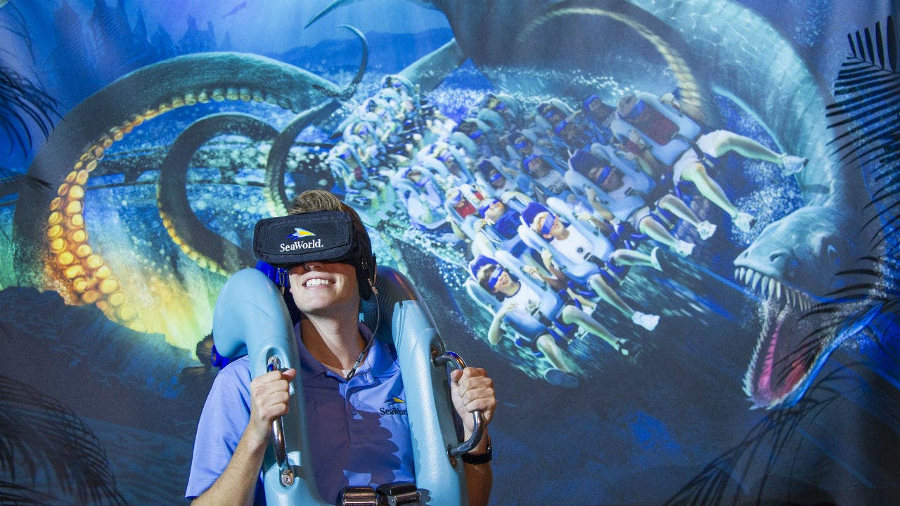 SeaWorld mixes virtual reality in roller coaster