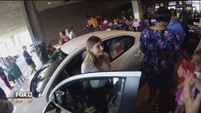 Perfect attendance helps high school senior unlock the doors to a free car
