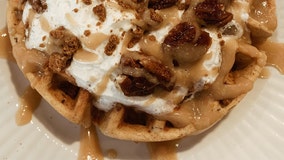 Good Day Gourmet recipe: Carrot cake waffles with maple-cream cheese glaze