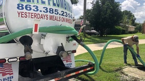 Sewage spilling onto streets in Polk County neighborhood