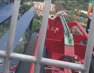 Sheikra Roller Coaster Stuck Passengers Rescued Fox 13 Tampa Bay