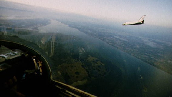 The space shuttle's first Florida landing