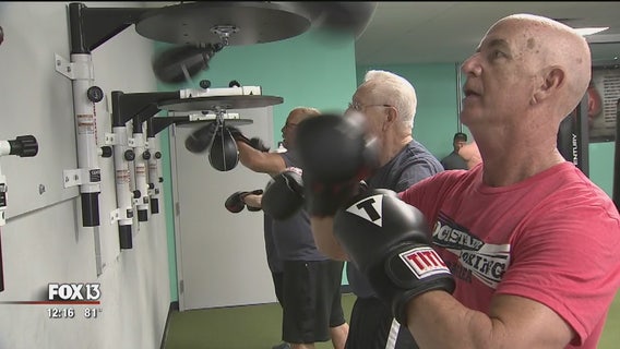 Athletes fight the progression of Parkinson's with boxing