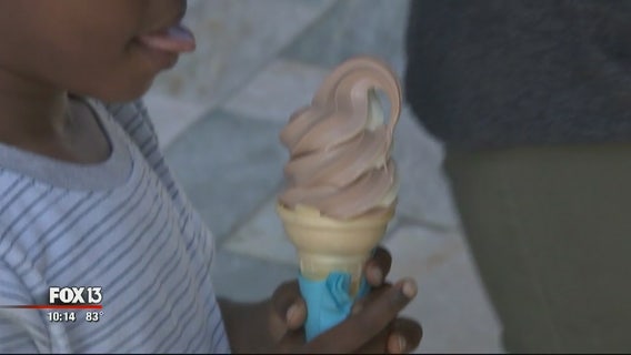 Sweet idea: St. Pete man gives away free ice cream to raise money for charity