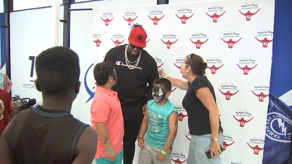 No spoilers: Bucs' McCoy hosts private screening of "Avengers" for 350 kids and families