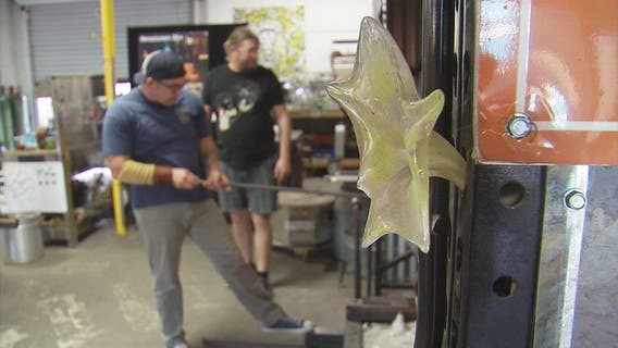 Glassblowing offers PTSD relief for veterans