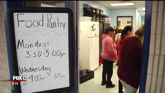 Hillsborough teachers operate school food pantries twice a week