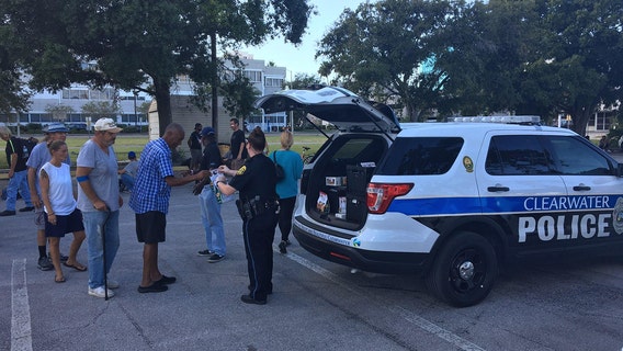 Clearwater police find stolen doughnut van, share treats with homeless