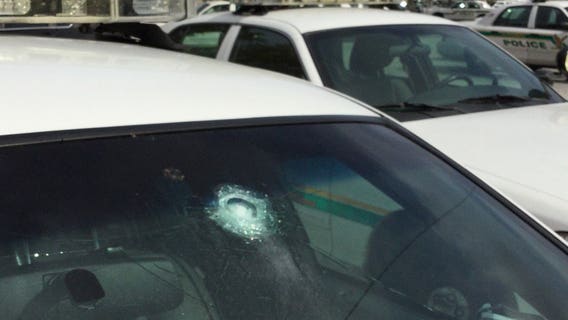 Two young girls, police cruiser struck by bullets from celebratory gunfire
