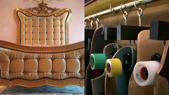 Wood shop creating princess beds, skateboards, and everything in between