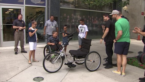Boy 'like a king in heaven' thanks to TPD bike donation