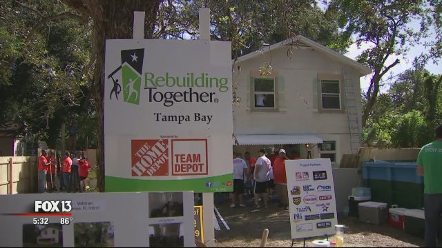 Navy vet gets free home rehab