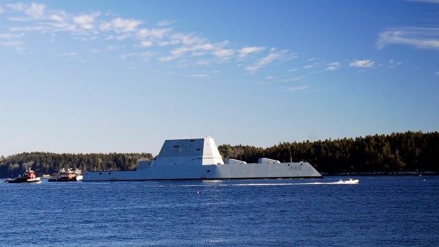 Sleek new destroyer -- Navy's largest -- heads to sea
