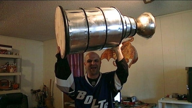 Tampa man (and Bolts fanatic) handcrafts replica Stanley Cup