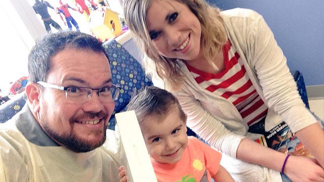 Apple a Day Program brightens little boy's battle with leukemia