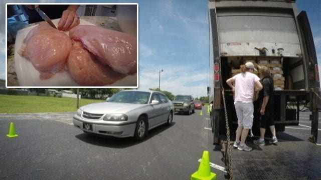 Fresh meat delivered to parking lots, cuts out middle man