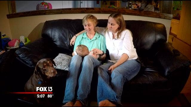 Florida same-sex couples fight for both names on birth certificates