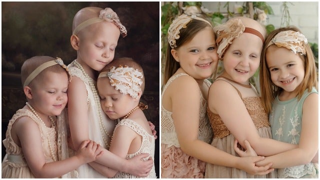 Young cancer survivors recreate viral photo 3 years later