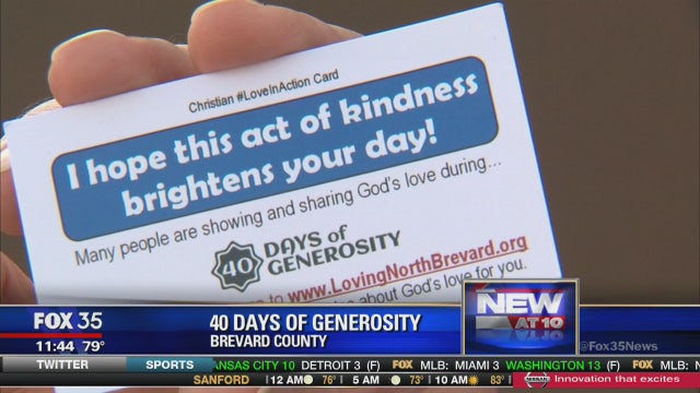 40 Days of Generosity launches in Titusville