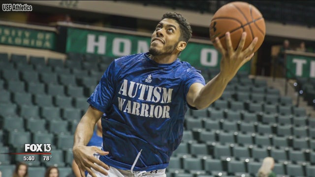 USF, Herrion go blue for Autism awareness