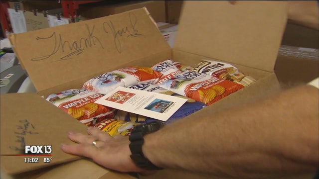 Price of postage limits group sending goods to soldiers