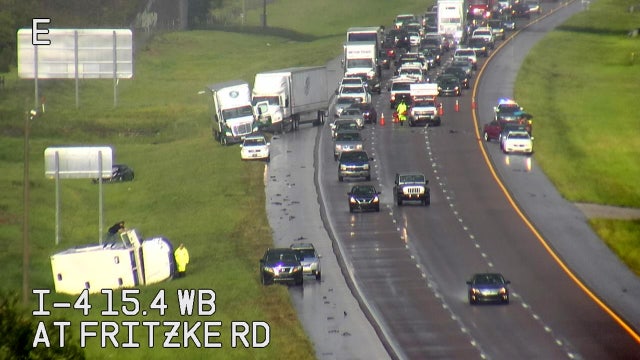 Crashes block I-4 lanes in Plant City