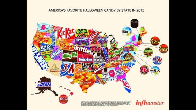 The Most Popular Halloween Candy In Each State