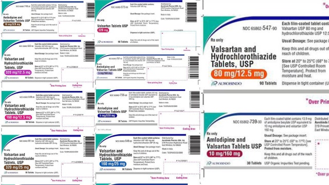 Certain blood pressure tablets under voluntary recall from Aurobindo Pharma USA, Inc.