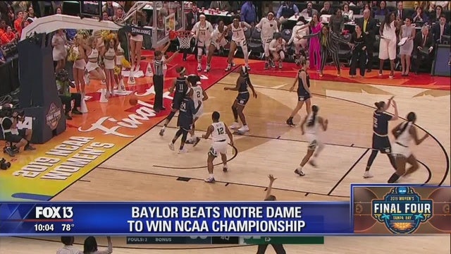 In Tampa, Baylor hangs on for thrilling NCAA win