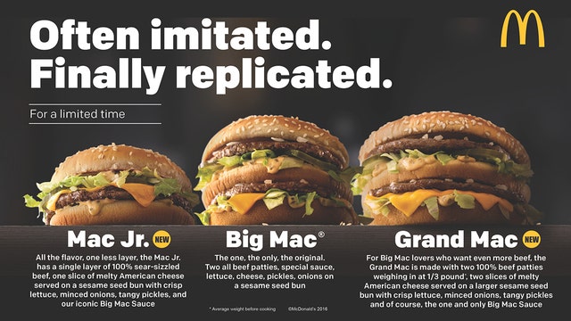 McDonald's unveils new Big Mac varieties