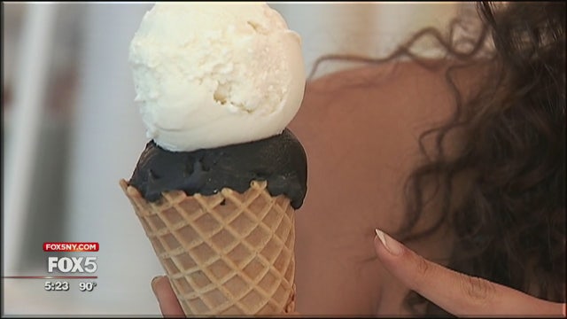 Black ice cream is a hit