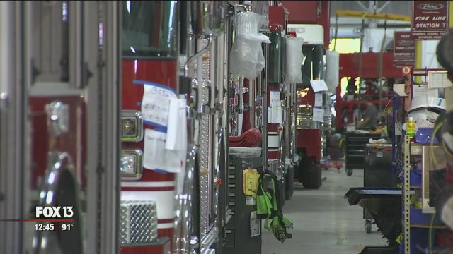 Bradenton plant builds fire trucks for agencies around the world
